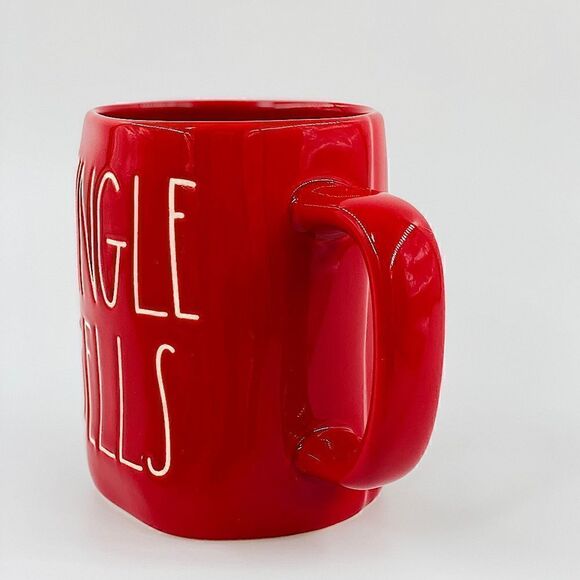 Rae Dunn Red Jingle Bells Mug - Picture 7 of 8